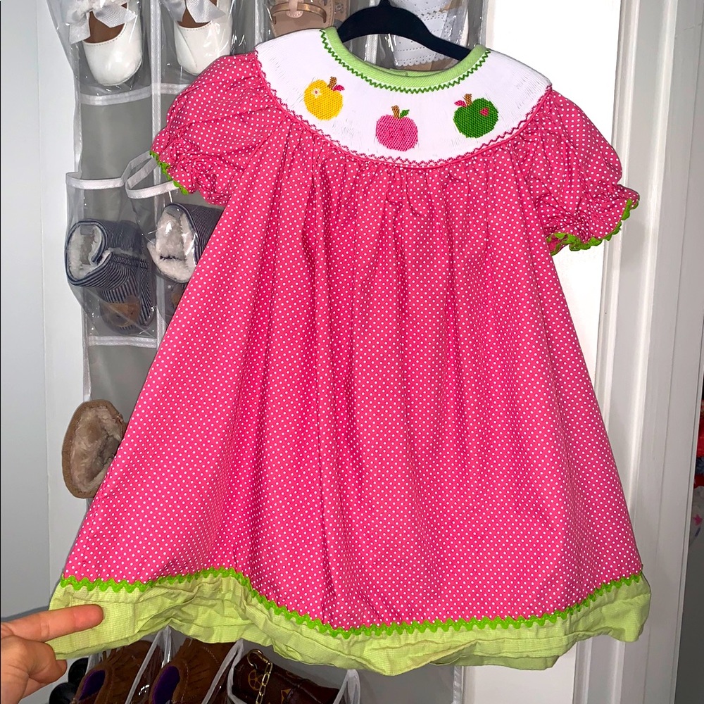Apple Smocked Dress (12M)
